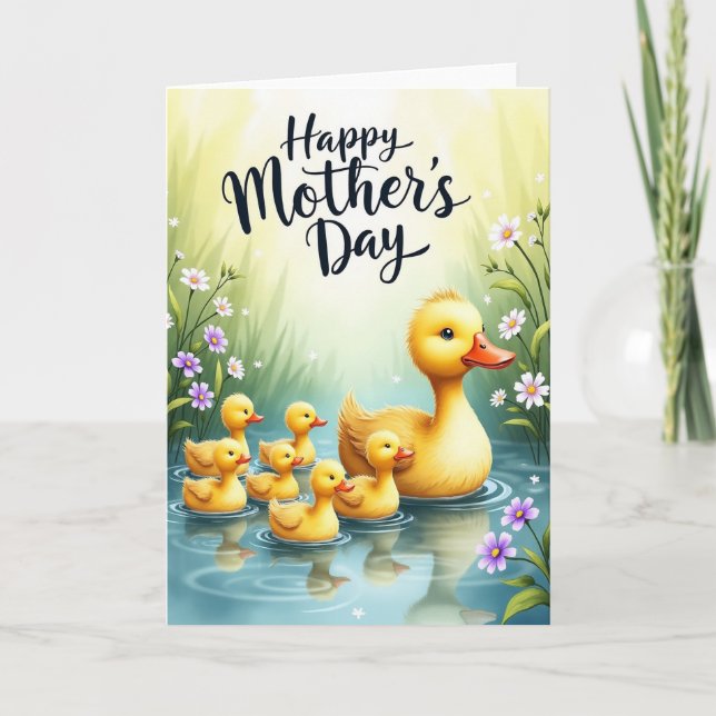 Sweet Aquatic Mothers Day Card (Front)
