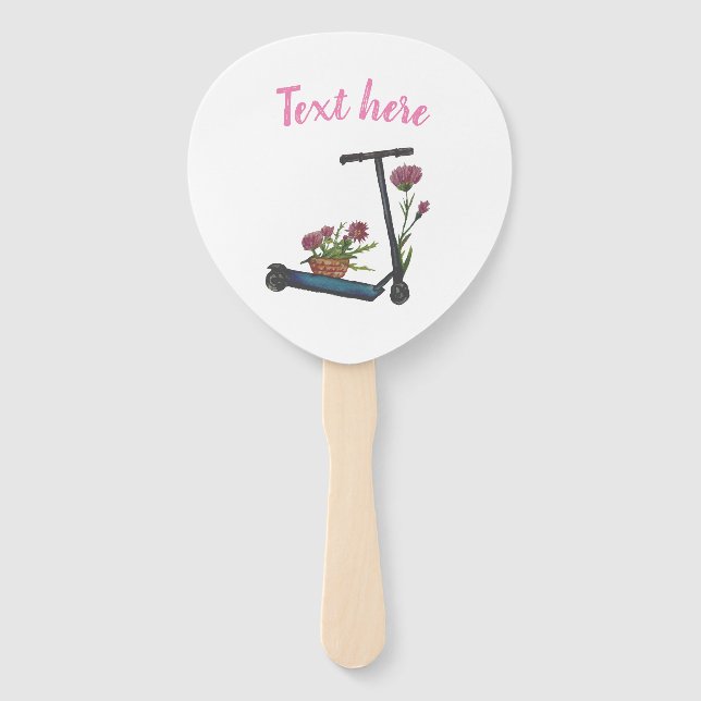 Sweet Art Drawing Summertime Set of Fans (Front)