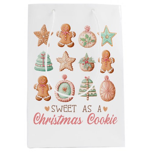 Sweet as a Christmas Cookie Medium Gift Bag