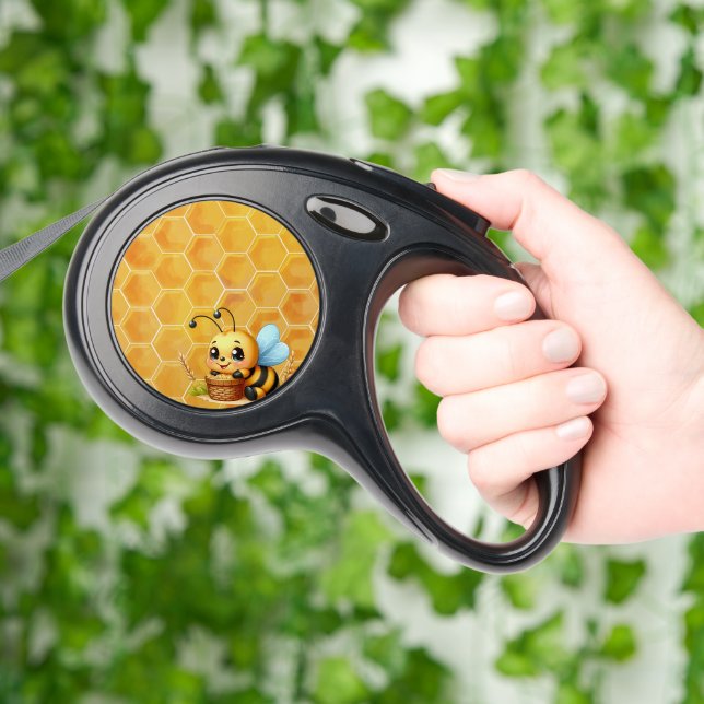Sweet as a Honey Bee Retractable Pet Leash (Hand)