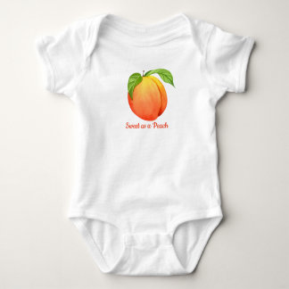 Sweet as a peach baby bodysuit