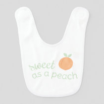 Sweet as a Peach Bib