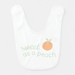 Sweet as a Peach Bib