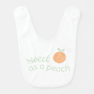 Sweet as a Peach Bib