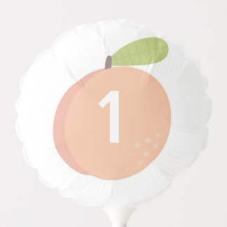 Sweet as a Peach Birthday Double-Sided Balloon
