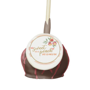 Sweet as a Peach Cake Pop - Stripes (W)
