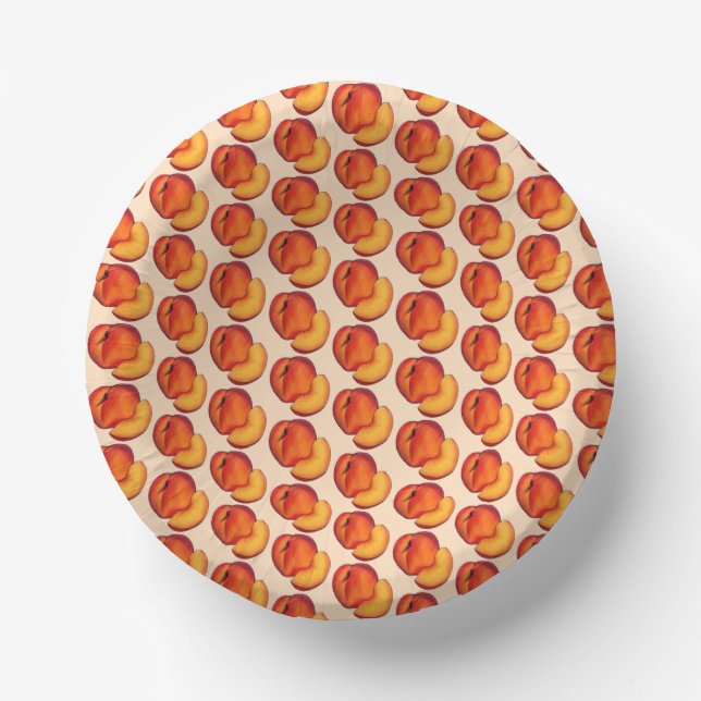 Sweet as a Peach Peaches 16 Sixteenth Birthday Paper Bowls (Front)
