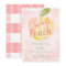 Sweet as a Peach Pink Girl 1st Birthday