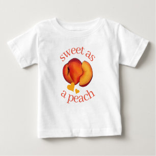 Sweet as a Peach Ripe Georgia Peaches Fruit Baby T-Shirt