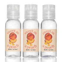 Sweet as a Peach Ripe Georgia Peaches Fruit Hand Sanitizer