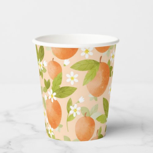 Sweet as a Peach Theme Birthday Party Paper cup