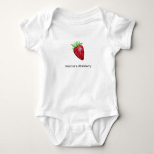 sweet as a strawberry baby bodysuit