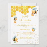 Sweet As Can Bee Any Age Birthday Invitation