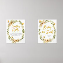 Sweet As Can Bee Baby Party Signs Poster