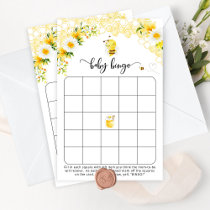 Sweet as can bee baby shower bingo game