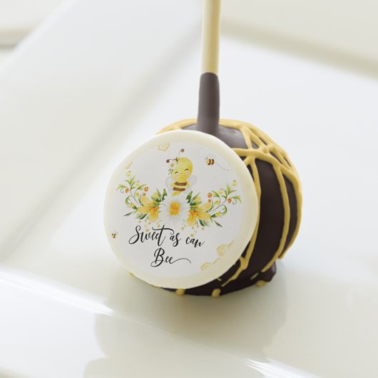 Sweet as can bee baby shower  Cake Pops (Front Insitu)