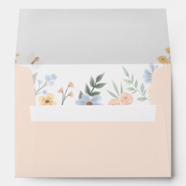 Sweet as Can Bee Baby Shower Envelope (Back (Bottom))