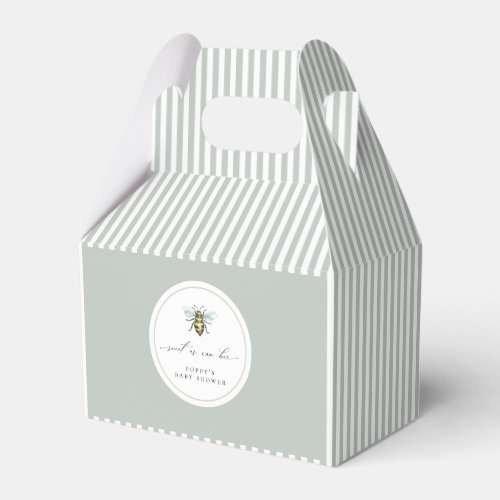 Sweet As Can Bee Baby Shower Favor Boxes