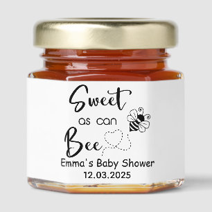 Sweet as Can Bee Baby Shower Favor, Mommy to Bee Honey Jar Favors