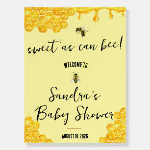 Sweet As Can Bee! Baby Shower Foam Welcome Sign