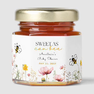  Sweet As Can Bee  Baby Shower Honey Jar Favors