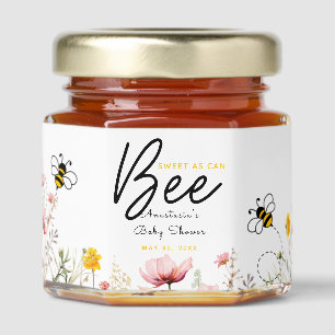  Sweet As Can Bee  Baby Shower Honey Jar Favors
