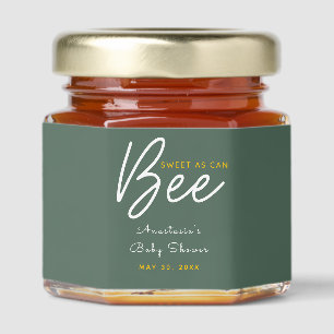  Sweet As Can Bee  Baby Shower Honey Jar Favors