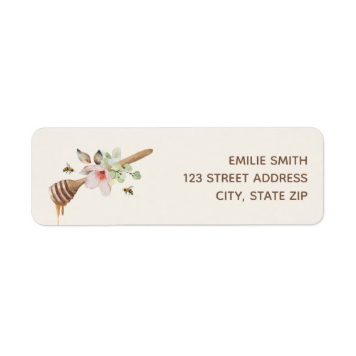 Sweet as can Bee Baby Shower Honey Wand Label