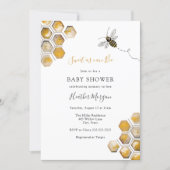 Sweet as can Bee Baby Shower Invitation (Front)