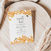 Sweet As Can Bee Baby Shower Invitation