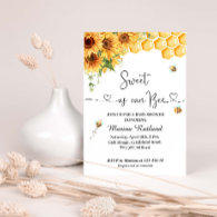 Sweet As Can Bee Baby Shower Invitation