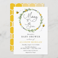 Sweet As Can Bee Baby Shower Invitation