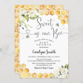 Sweet As Can Bee Baby Shower Invitation (Front/Back)