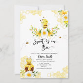 Sweet as can bee baby shower invitation (Front)