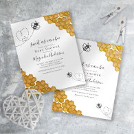 Sweet as Can Bee Baby Shower Invitation Postcard