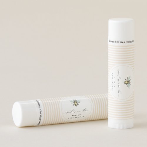 Sweet As Can Bee Baby Shower Lip Balm