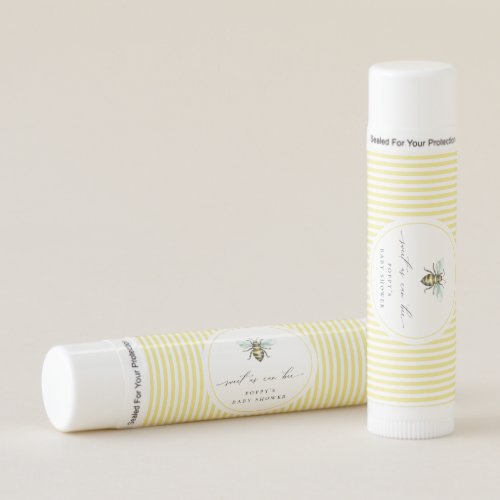 Sweet As Can Bee Baby Shower Lip Balm