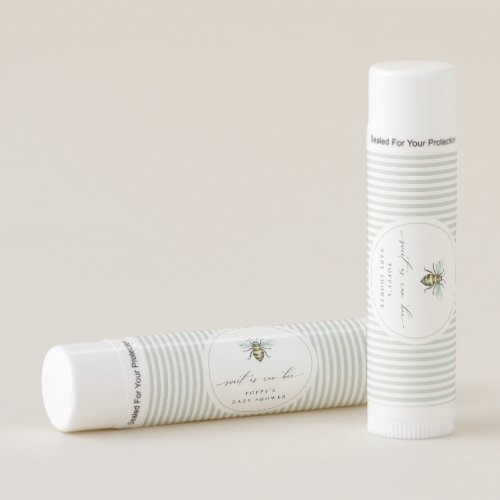 Sweet As Can Bee Baby Shower Lip Balm