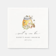 Sweet As Can Bee Baby Shower Napkins