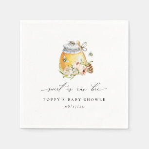 Sweet As Can Bee Baby Shower Napkins