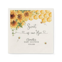 Sweet As Can Bee Baby Shower  Napkins