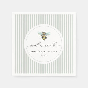 Sweet As Can Bee Baby Shower Napkins