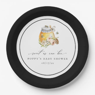 Sweet As Can Bee Baby Shower Paper Plate