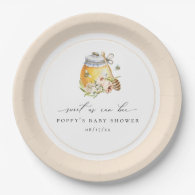 Sweet As Can Bee Baby Shower Paper Plate