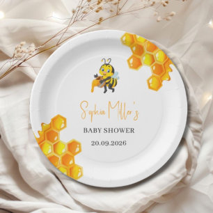 Sweet As Can Bee Baby Shower Paper Plates