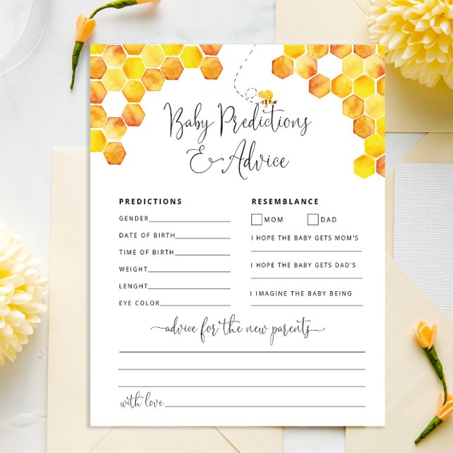 Sweet As Can Bee Baby Shower Predictions Advice (Creator Uploaded)