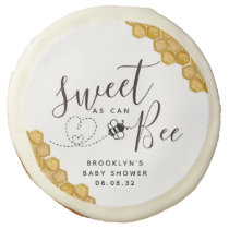 Sweet as Can Bee Baby Shower  Sugar Cookie