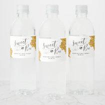 Sweet as Can Bee Baby Shower Water Bottle Label