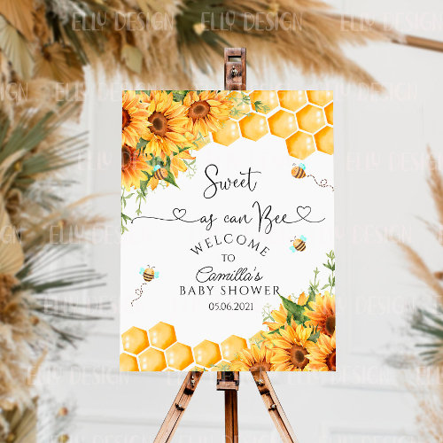 Sweet As Can Bee Baby Shower Welcome