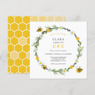 Sweet As Can Bee Birthday Invitation